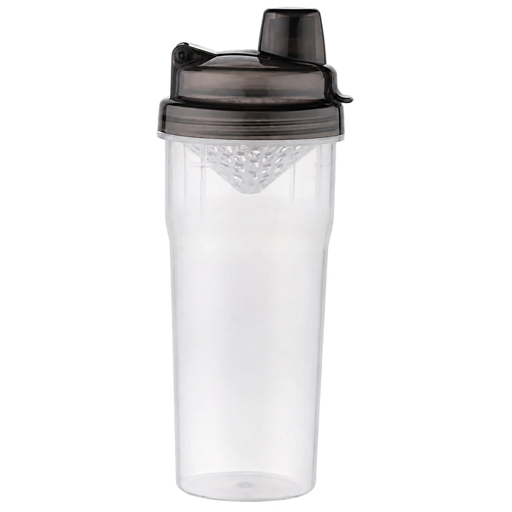 Mini Shaker Glass with Black Cap: Premium Quality Protein Shaker Bottle for Smooth Blends, Leak-Proof Design, Easy to Carry, Ideal for Gym Enthusiasts and Athletes, Versatile Use, Black