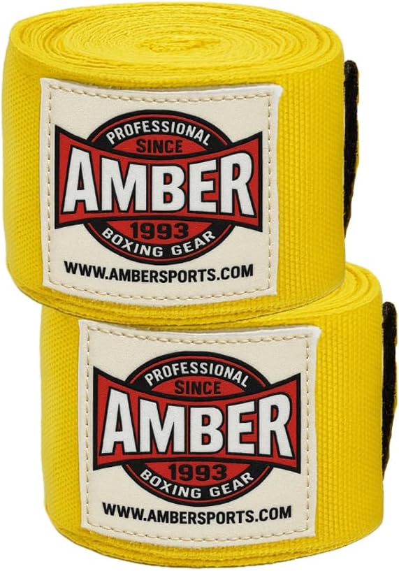 Amber Fight Gear Semi Elastic 180 Inch Boxing Hand Wraps