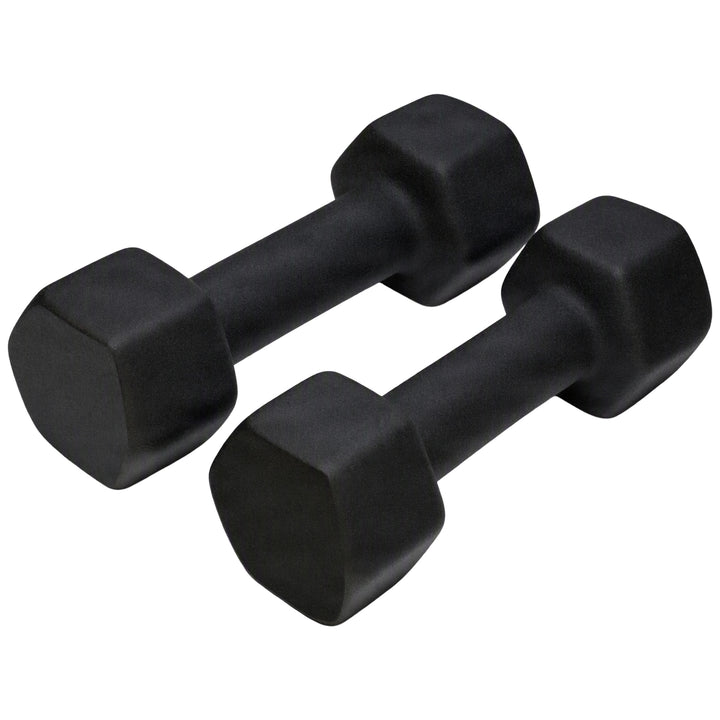 Neoprene Dumbbell for Strength Training, Muscle Toning, and Rehab, Non-Slip Grip, Anti-Roll Design