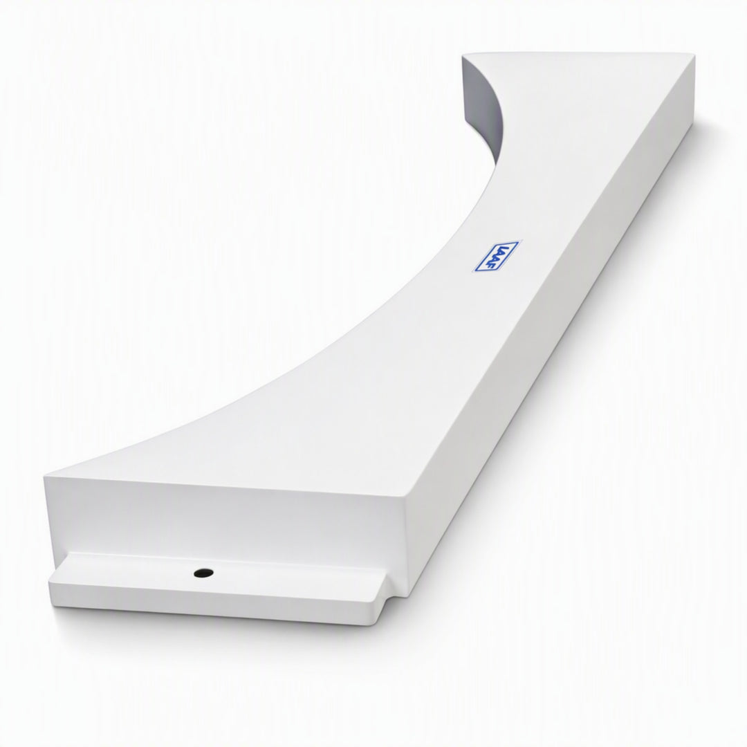 Aluminum Level Pad Shot Put Toe Board, IAAF Certified 4 Inch High Board for Level Circle Pads, Durable &amp; Reliable for Throwing Events, Competition Grade Shot Put Stop Board for Professional Use