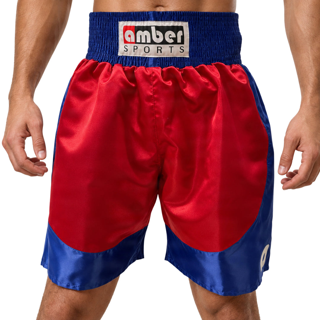 Amber Fight Gear Professional Boxing Shorts, Ultra Lightweight Polyester, Stretch Fit