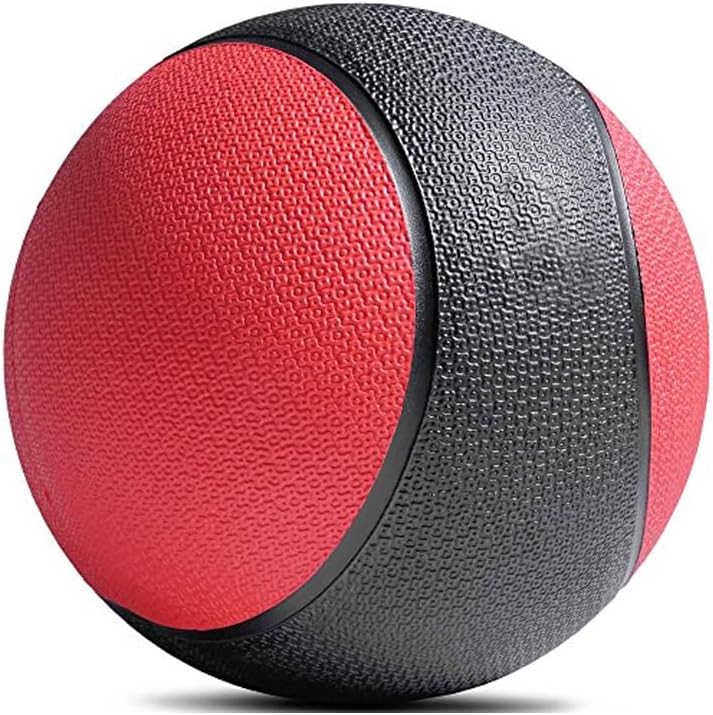 Amber Fight Gear Rubber Medicine Ball with Textured Grip, 2–15 lb