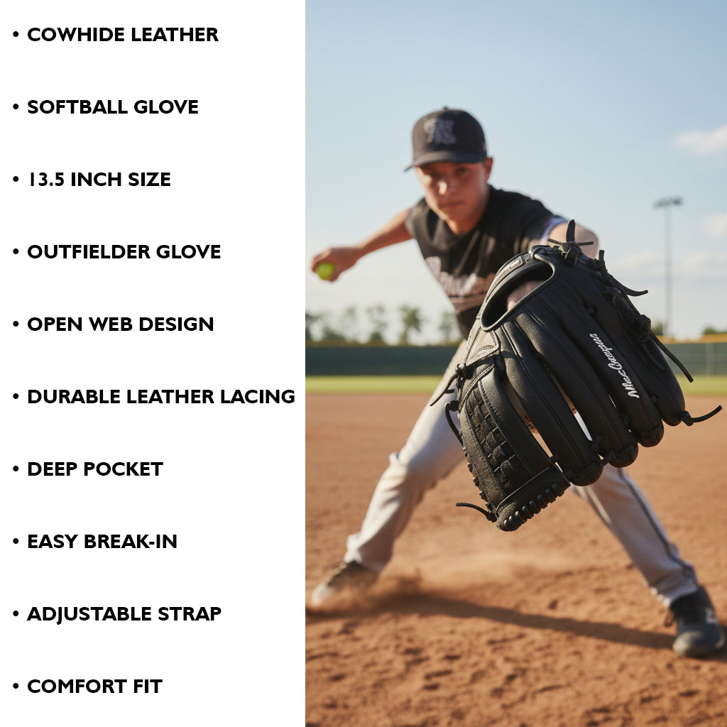 MacGregor 13.5" Softball Glove - Right Hand Throw