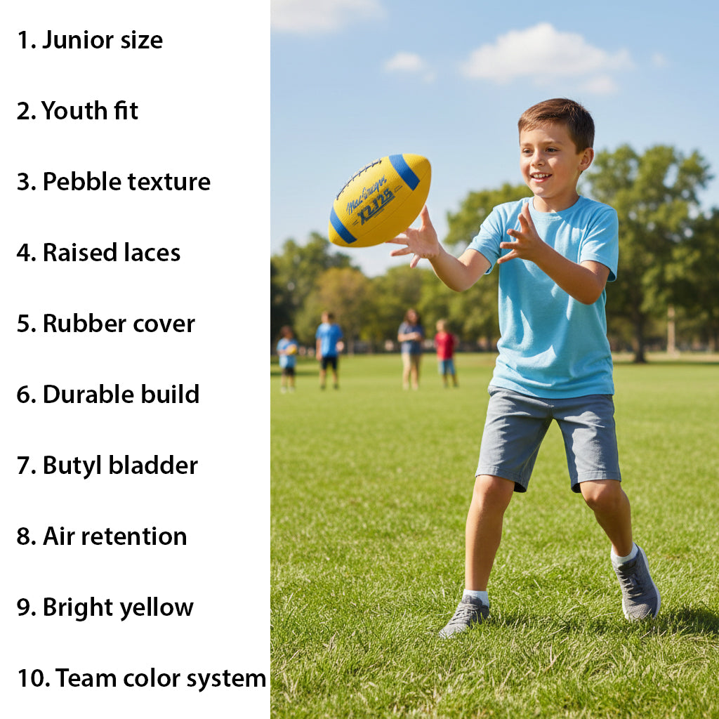 MacGregor Junior Size Rubber Football - Youth &amp; Recreation