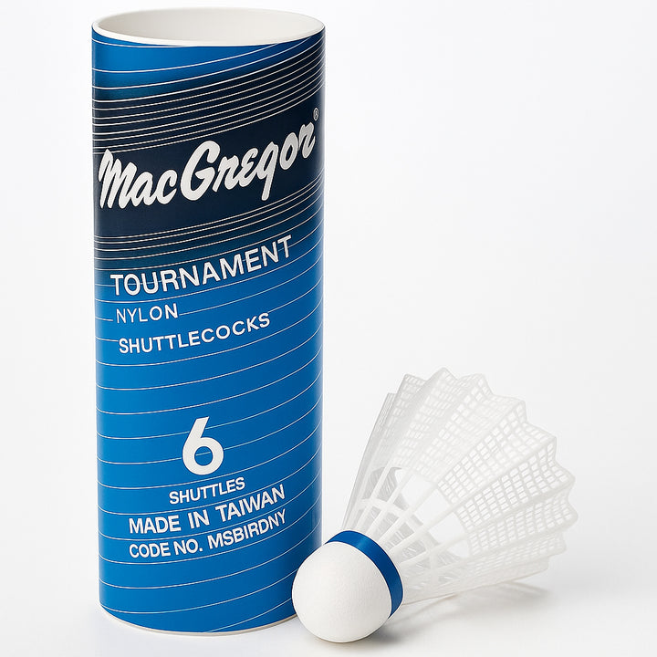 MacGregor Nylon Badminton Shuttlecocks - 6 per Tube