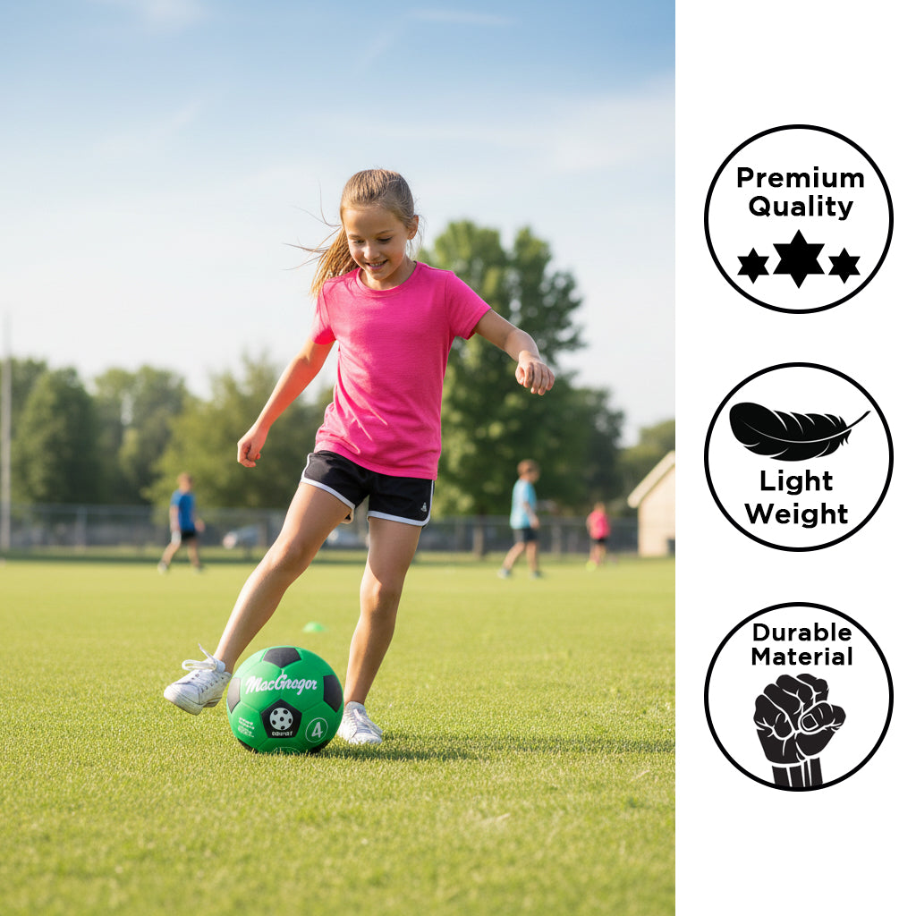 MacGregor Rubber Soccer Ball - Size 4 - Youth &amp; Recreation