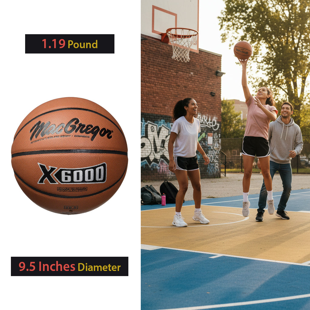 MacGregor X6000 Intermediate Basketball - Indoor/Outdoor Composite
