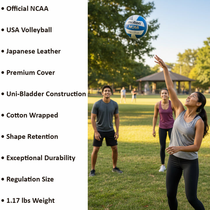 Molten Super Touch Official NCAA Volleyball - Premium Leather