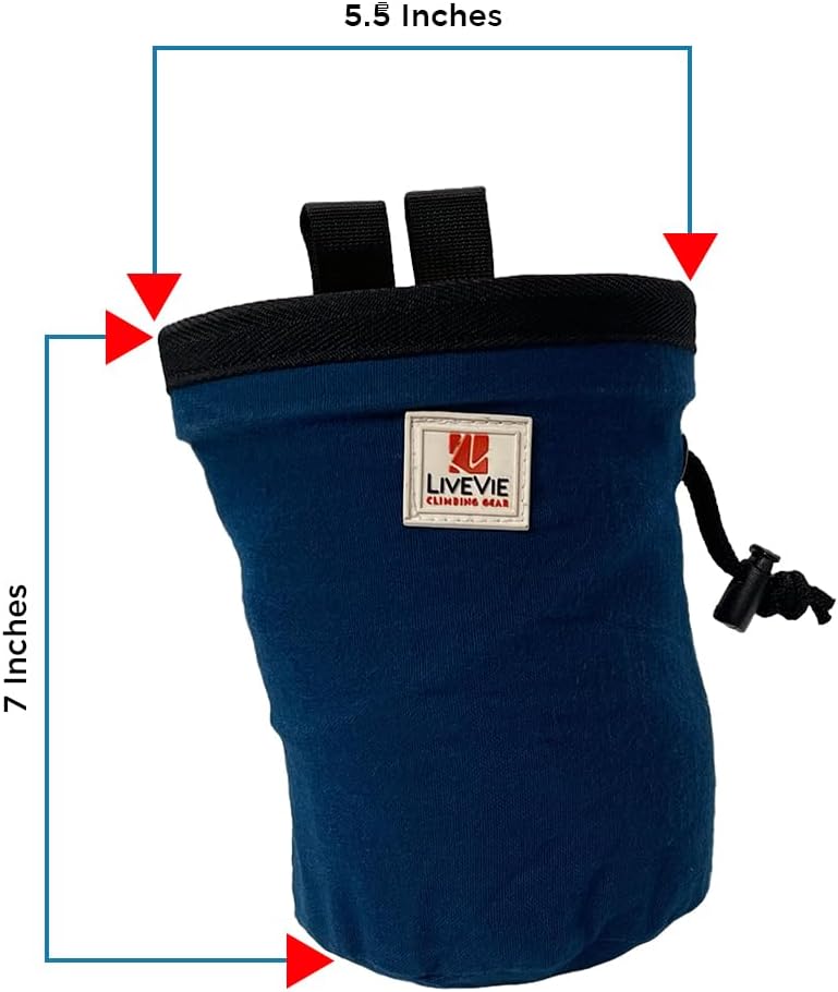 Amber Fight Gear Ultralight Cotton Chalk Bag with Cinch Closure