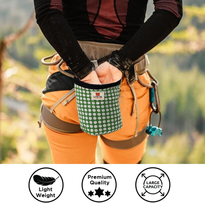 Amber Fight Gear Ultralight Cotton Chalk Bag with Cinch Closure