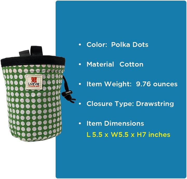 Amber Fight Gear Ultralight Cotton Chalk Bag with Cinch Closure