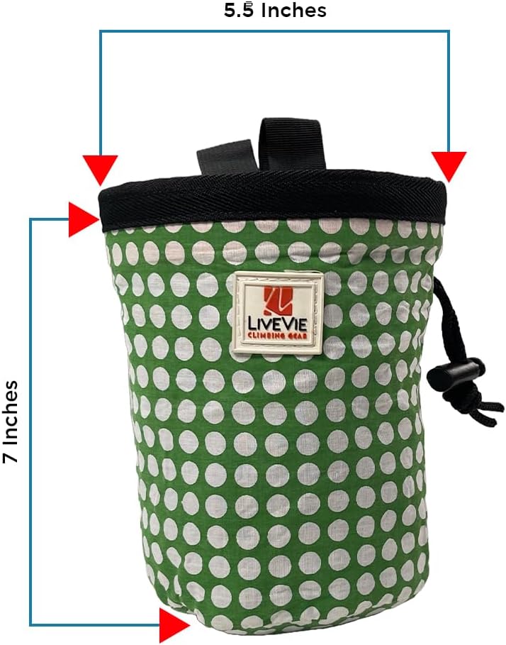 Amber Fight Gear Ultralight Cotton Chalk Bag with Cinch Closure