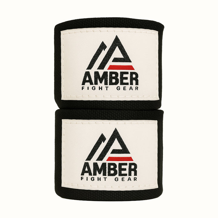 Amber Fight Gear Semi Elastic Professional Hand Wraps with Hook and Loop Closure for Boxing Kickboxing Muay Thai MMA for Men and Women