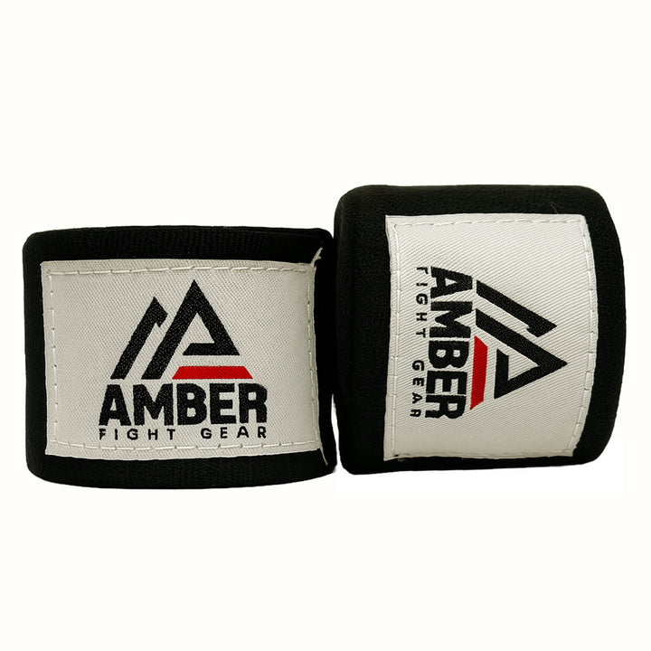 Amber Fight Gear Semi Elastic Professional Hand Wraps with Hook and Loop Closure for Boxing Kickboxing Muay Thai MMA for Men and Women