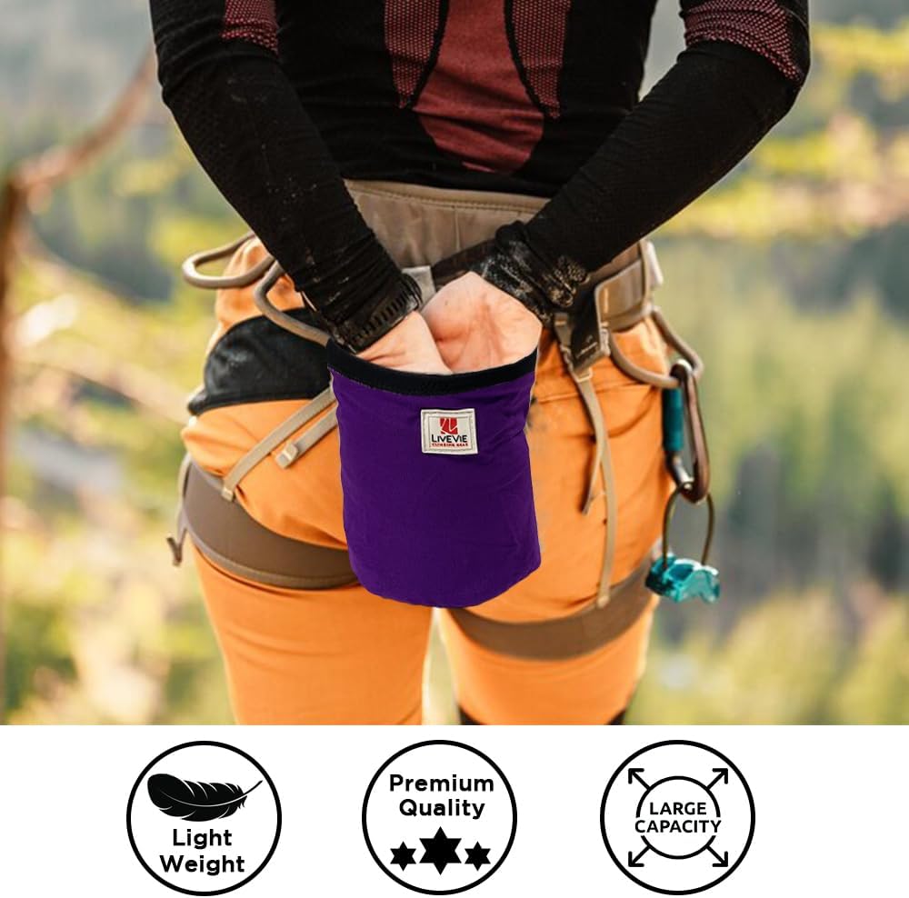 Amber Fight Gear Ultralight Cotton Chalk Bag with Cinch Closure