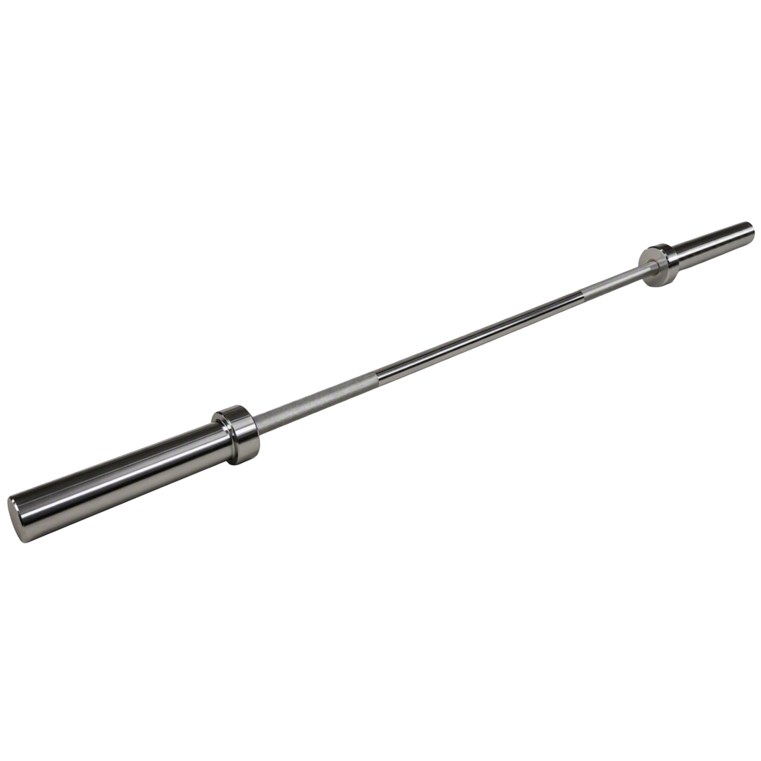 Olympic 60-Inch Barbell, 300 Lbs. Capacity, Chrome Plated, 60-Inch Weightlifting Bar with Medium Knurling &amp; Rotating Sleeves, Strength Training, Home Gym, Powerlifting