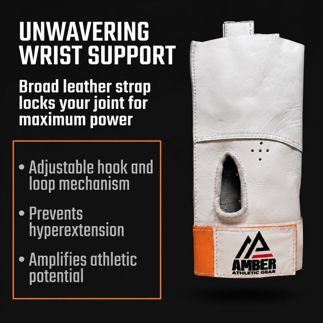 Amber Fight Gear Leather Hand Hammer Throw Glove - The Ideal Glove for Hammer Throwers, Experience Comfort and Control