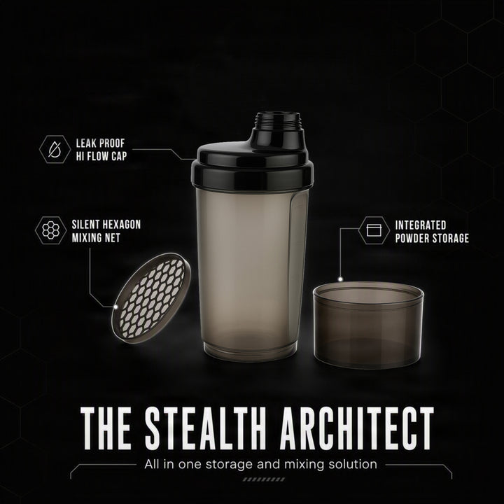 Amber Fight Gear Super Shaker Glass with Storage Cap, BPA-Free