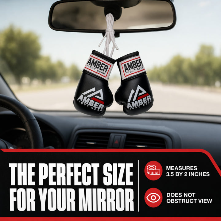 Mini Boxing Glove Replicas The Perfect Accessory for Boxing Fans and Unique Gift Giving - Authentic, Detailed, and Sporty Rear-View Mirror Decoration, Sold as a Pair