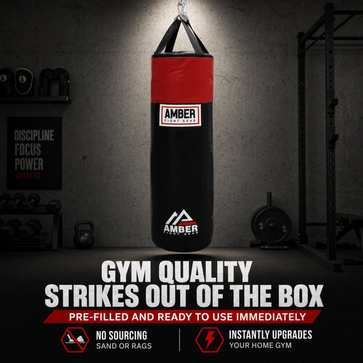 Premium ToughTek Heavy Bag for Boxing, MMA, Muay Thai &amp; Fitness ? Durable Punching Bag for Contact Sports Training, Filled