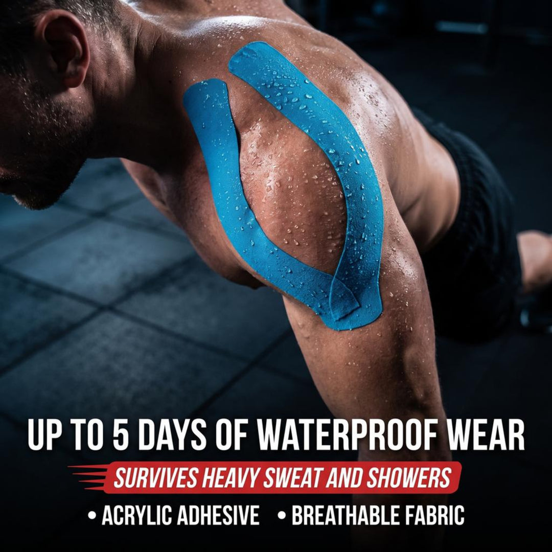 Ultimate Performance Kinesiology Tape: Support, Stabilize, and Recover Best for Athletes and Rehabilitation, 2" x 16ft Blue