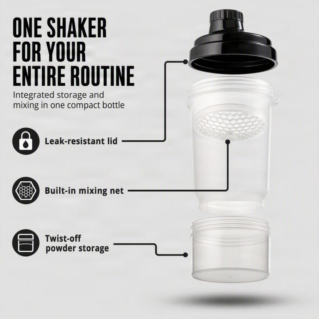 Amber Athletic Gear Super Shaker Glass Small with Storage Cap