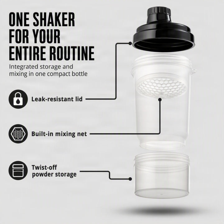 Amber Athletic Gear Super Shaker Glass Small with Storage Cap