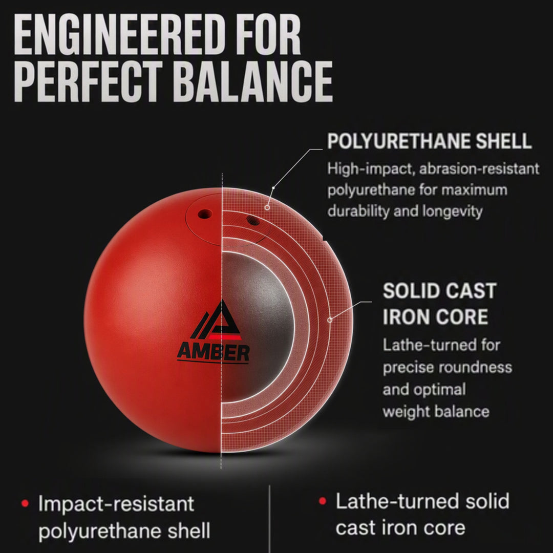 Amber Athletic Gear Cast Iron Shot Put Track and Field Weights