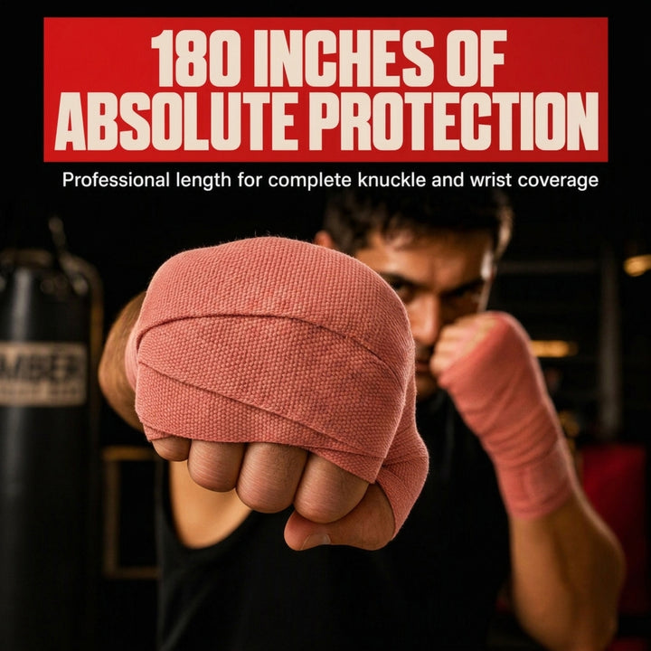 Amber Fight Gear Semi Elastic Professional Hand Wraps with Hook and Loop Closure for Boxing Kickboxing Muay Thai MMA for Men and Women