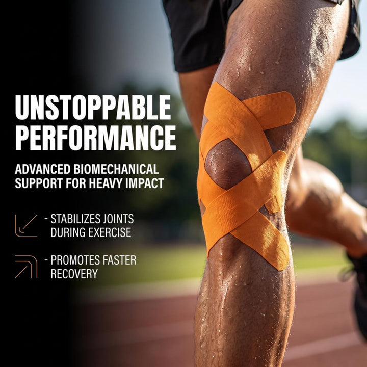 Ultimate Performance Kinesiology Tape: Support, Stabilize, and Recover Best for Athletes and Rehabilitation, 2" x 16ft Orange