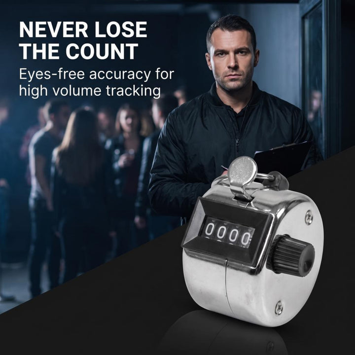Tally Counter Handheld, Mechanical Clicker with Finger Ring for Boxing, Track, Golf, Soccer, Walking, Carrom, and More Activities