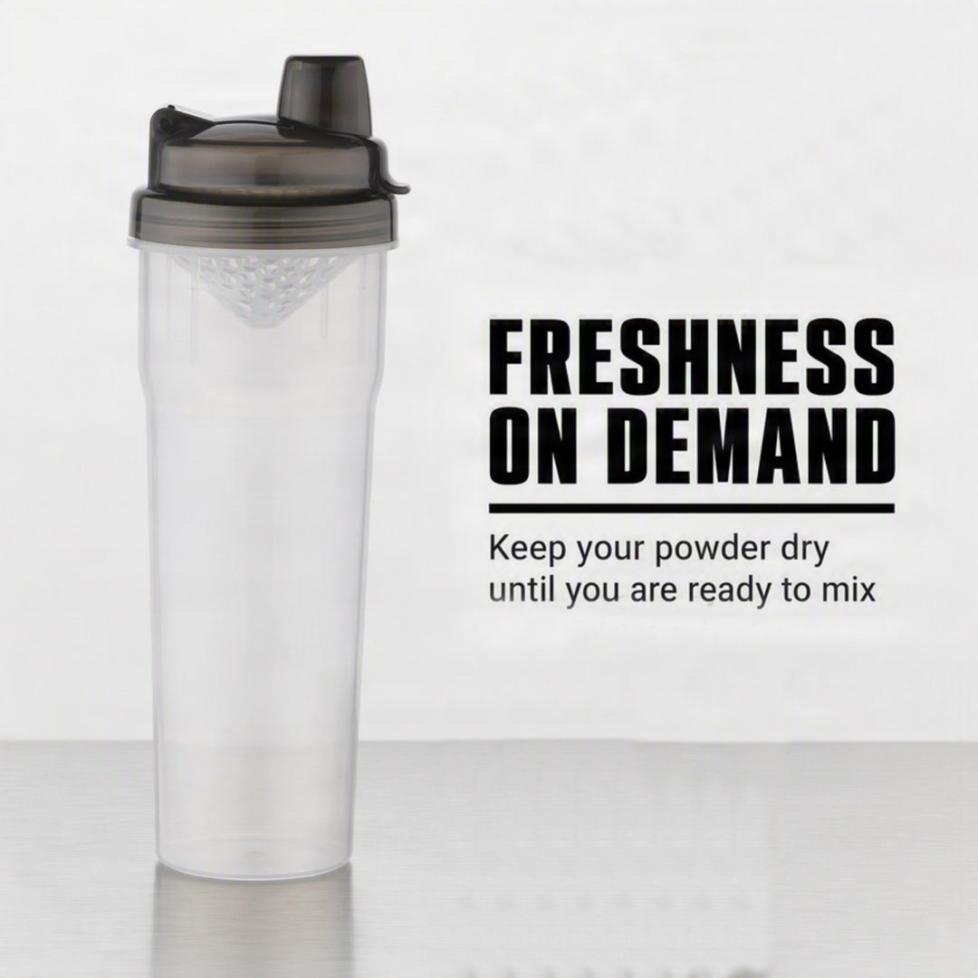 Mini Shaker Glass with Black Cap: Premium Quality Protein Shaker Bottle for Smooth Blends, Leak-Proof Design, Easy to Carry, Ideal for Gym Enthusiasts and Athletes, Versatile Use, Black