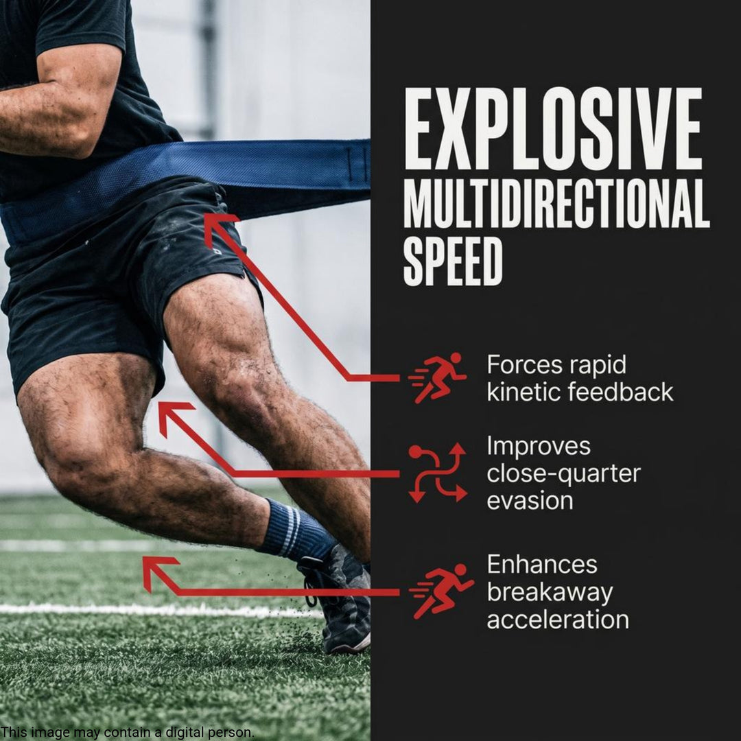 Reaction Belt for 2 ? Speed &amp; Agility Training Harness, Multi-Sport Resistance Trainer for Soccer, Football, Baseball, Hockey &amp; Track Athletes
