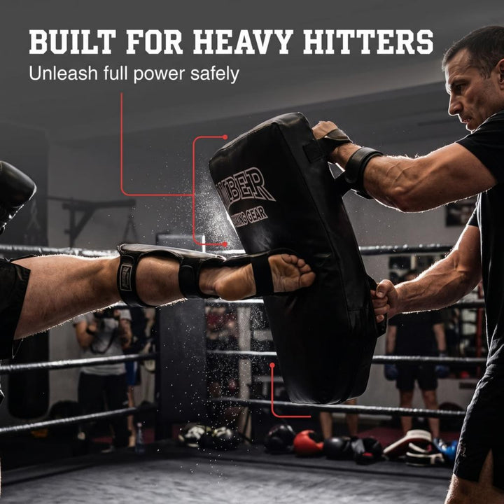 Amber Fight Gear Thai PowerKick Shield - A Revolutionary Training Companion for Perfecting Kicks for Boxing, Mauy Thai and Other Martial Arts