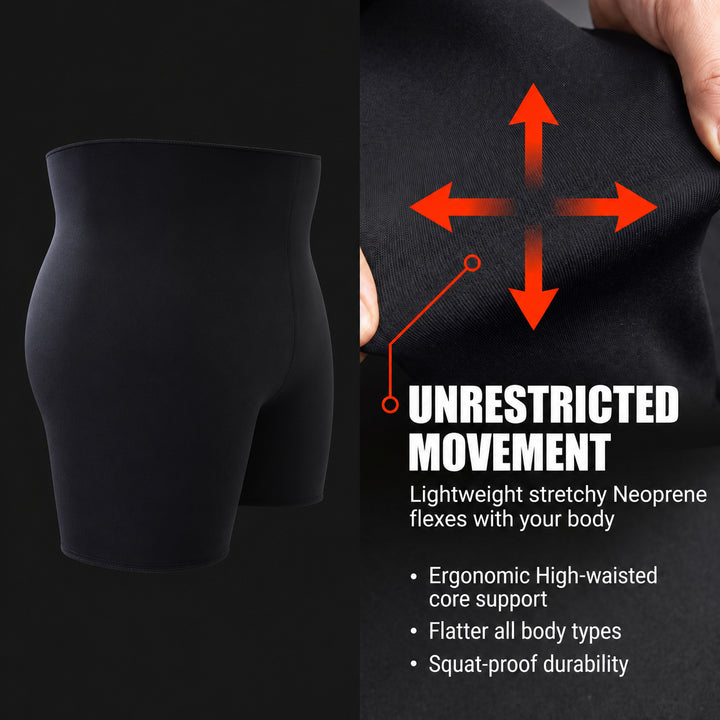 Neoprene Training Shorts for Men and Women Lightweight, Low-Rise Fitted Sweat Shorts for Enhanced Water Weight Reduction, Comfortable and Durable Workout Gear