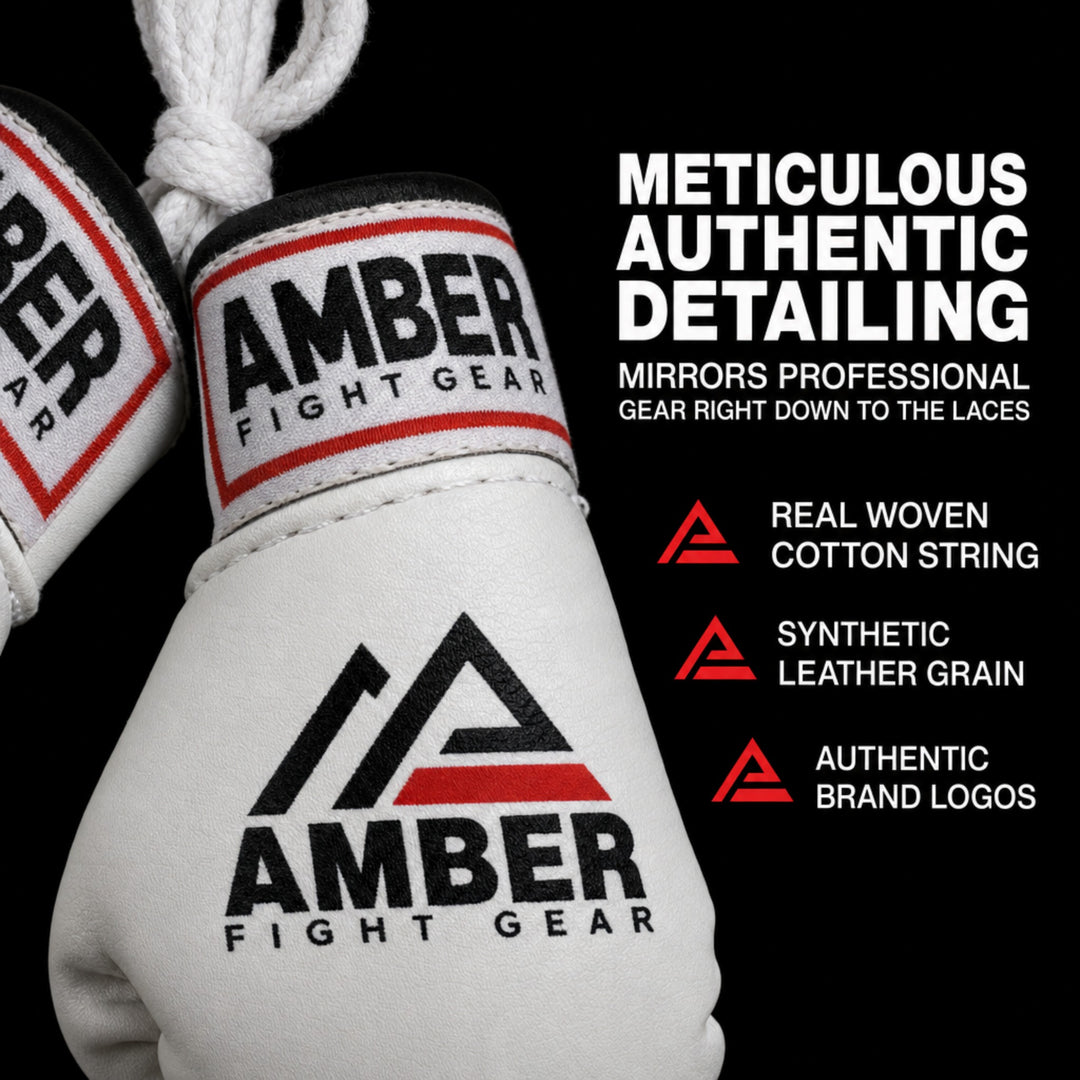 Mini Boxing Glove Replicas The Perfect Accessory for Boxing Fans and Unique Gift Giving - Authentic, Detailed, and Sporty Rear-View Mirror Decoration, Sold as a Pair