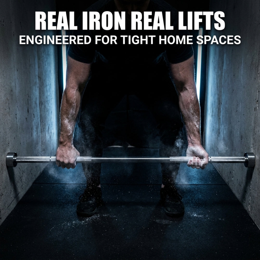 Olympic 60-Inch Barbell, 300 Lbs. Capacity, Chrome Plated, 60-Inch Weightlifting Bar with Medium Knurling &amp; Rotating Sleeves, Strength Training, Home Gym, Powerlifting