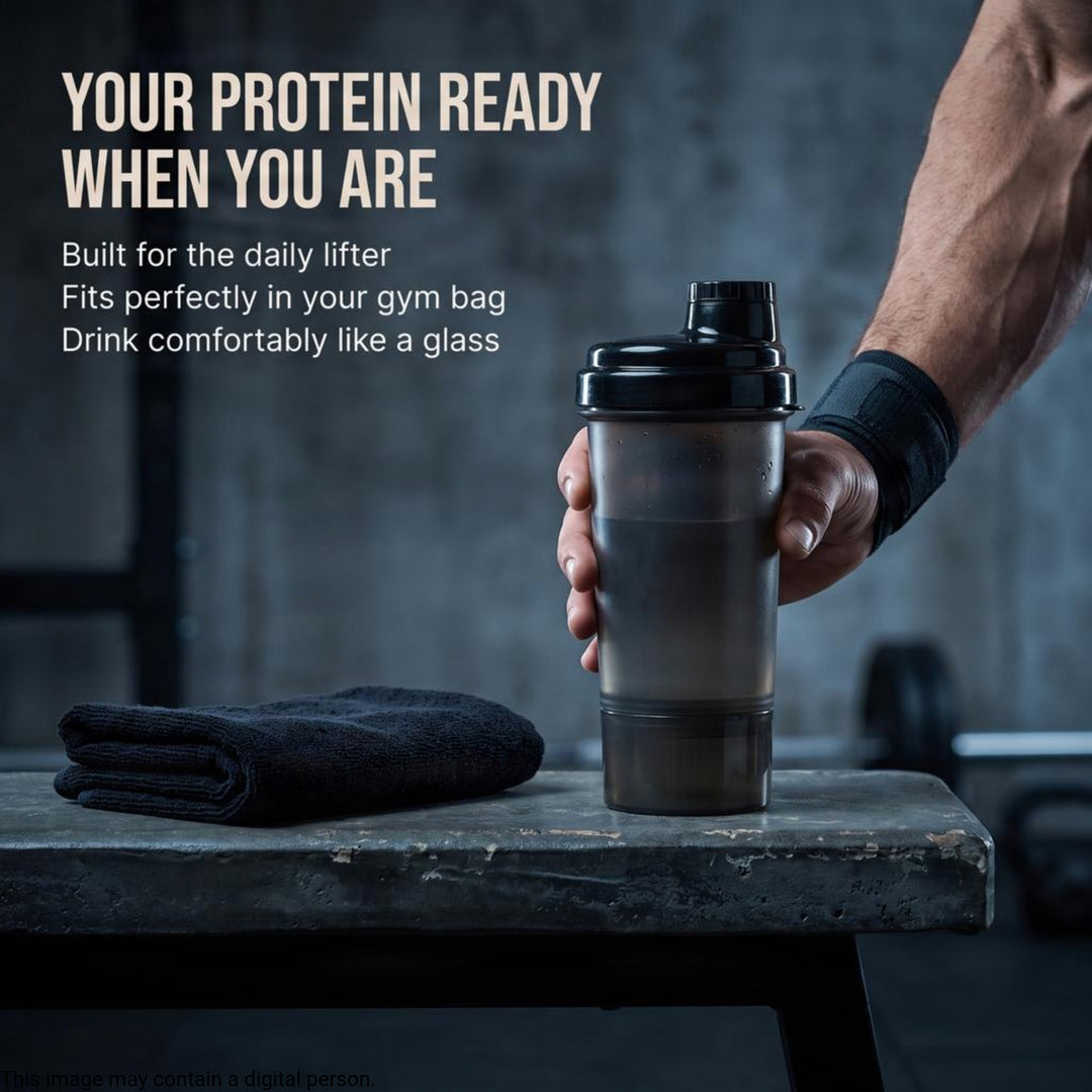 Amber Fight Gear Super Shaker Glass with Storage Cap, BPA-Free