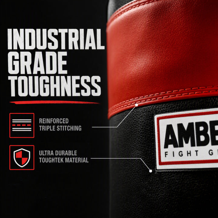 Premium ToughTek Heavy Bag for Boxing, MMA, Muay Thai &amp; Fitness ? Durable Punching Bag for Contact Sports Training, Filled