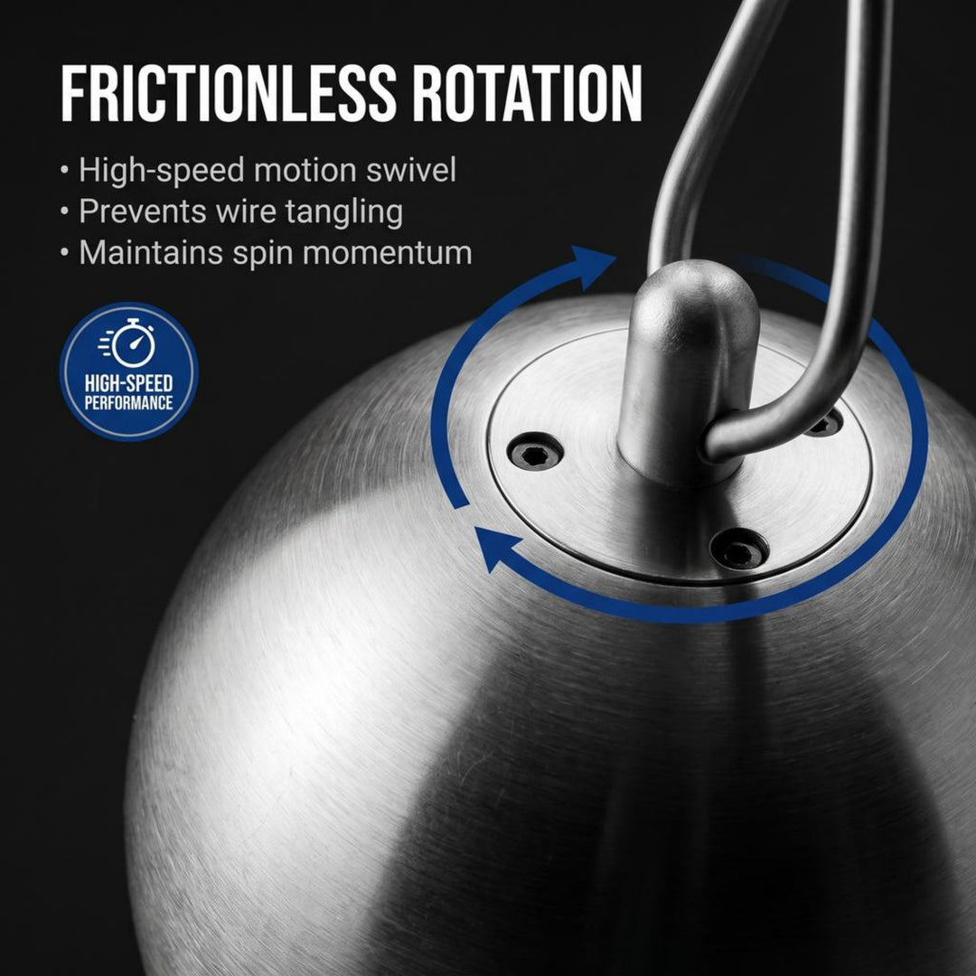 Precision Stainless Steel Hammer, IAAF Certified for Optimal Performance, Featuring High-Speed Motion Swivel, Durable Wire, Lightweight Aluminum Handle, Ideal for Training and Competitions, 6kg/106mm
