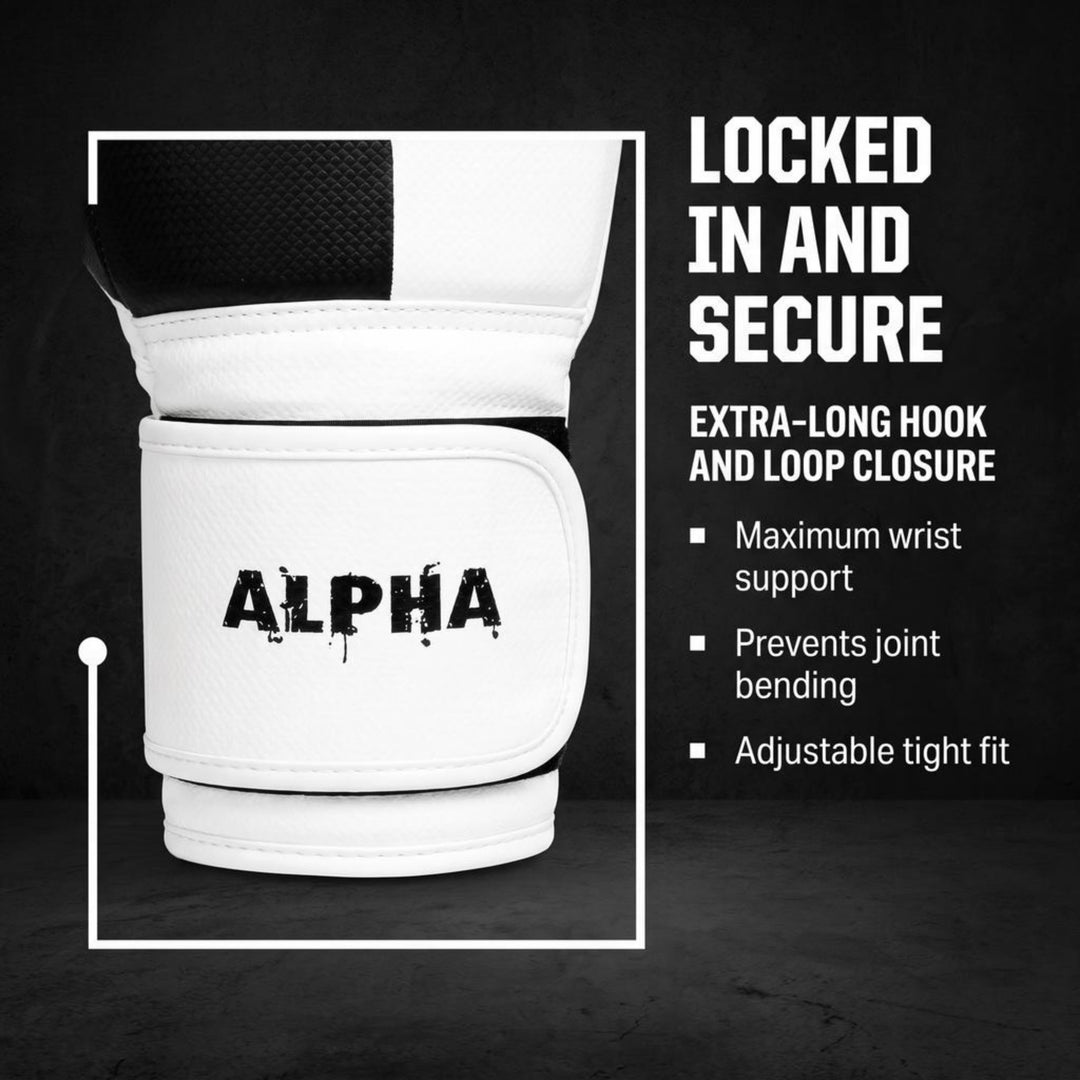 The Champ Fight Gear Alpha Series Boxing Gloves with Wrist Support for Boxing Kickboxing Muay Thai Training or Sparring Punching Bag Mitts