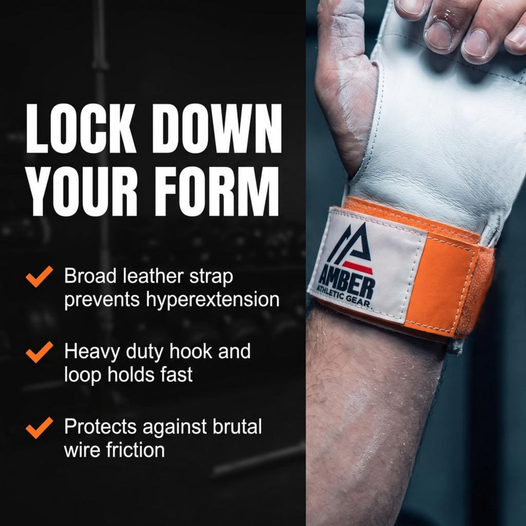 Amber Fight Gear Leather Right Hand Hammer Throw Glove - The Ideal Glove for Hammer Throwers, Experience Comfort and Control