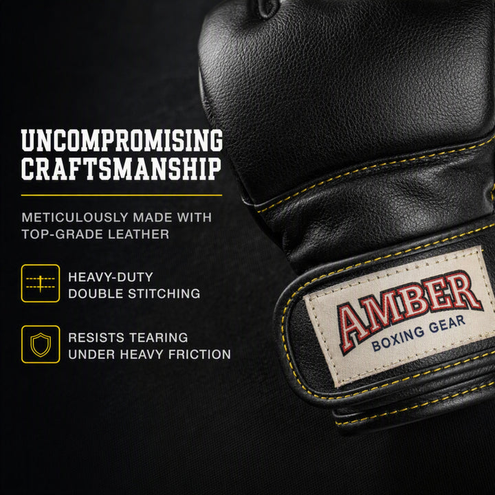 Ultimate Performance Boxing Gloves Unmatched Power, Precision, Durability, and Comfort in The Ring, Black, Large