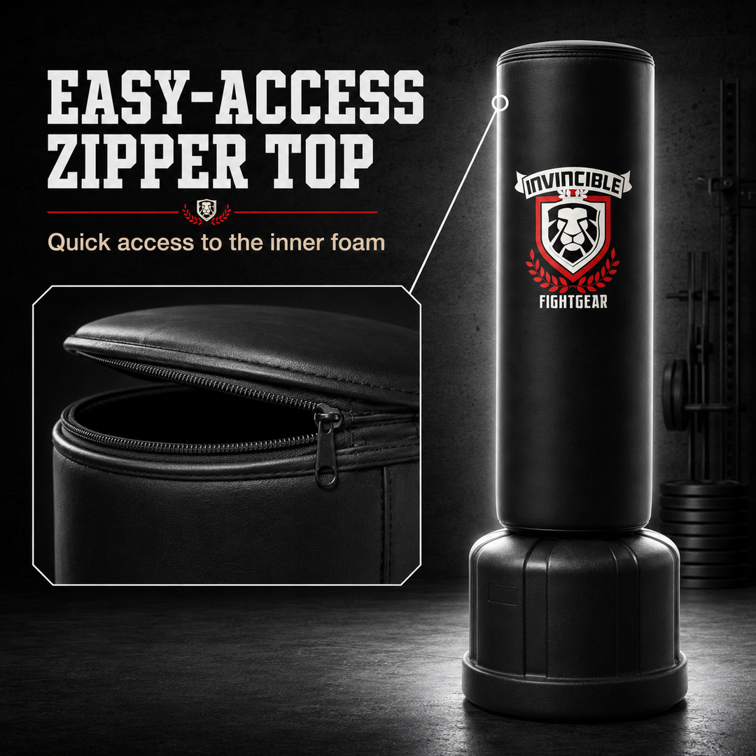 Premium Freestanding Heavy-Duty Boxing Punching Bag for Adults &amp; Kids - Solid Base Kickboxing Bag for Home or Gym Training
