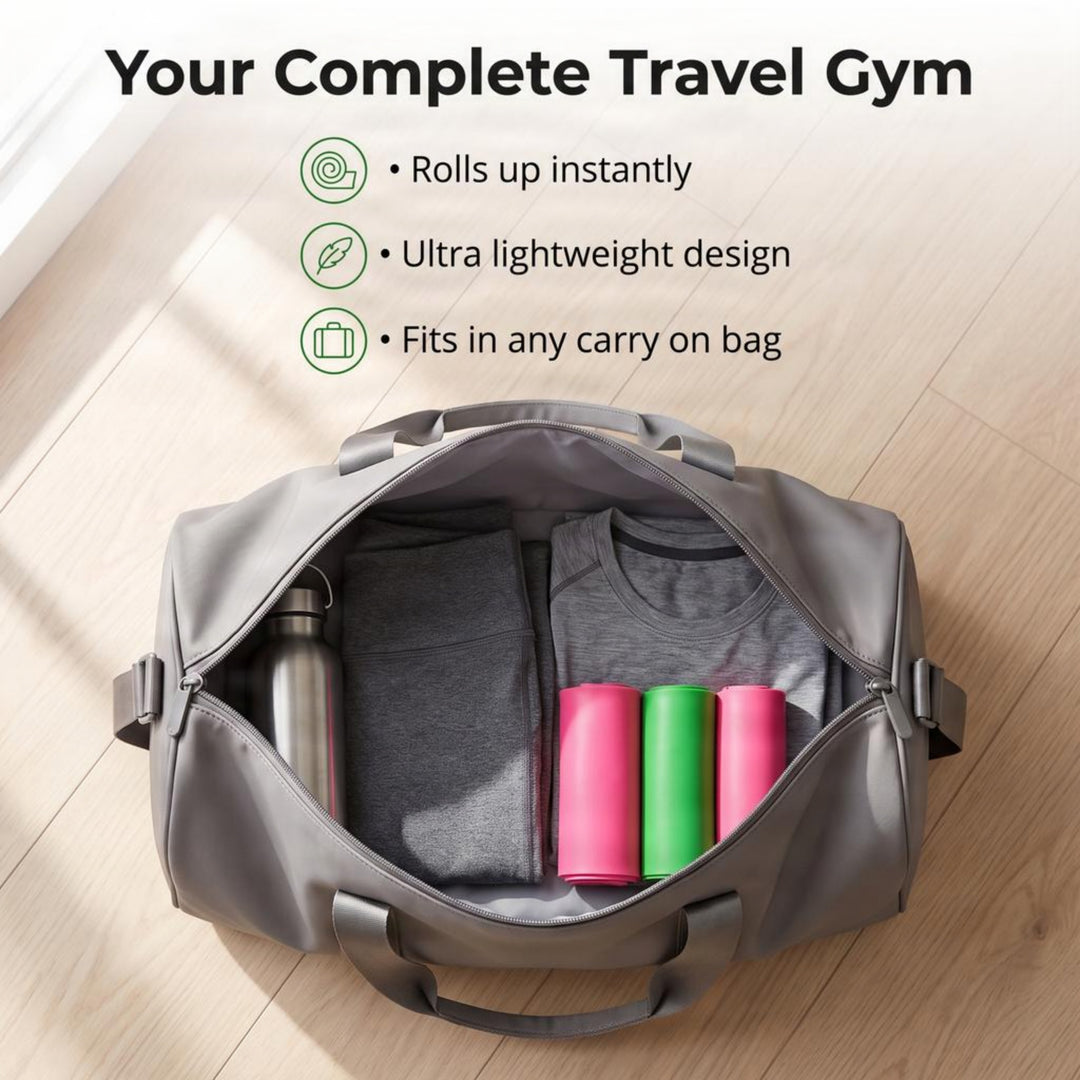 Natural Latex Exercise Resistance Bands Set of 3