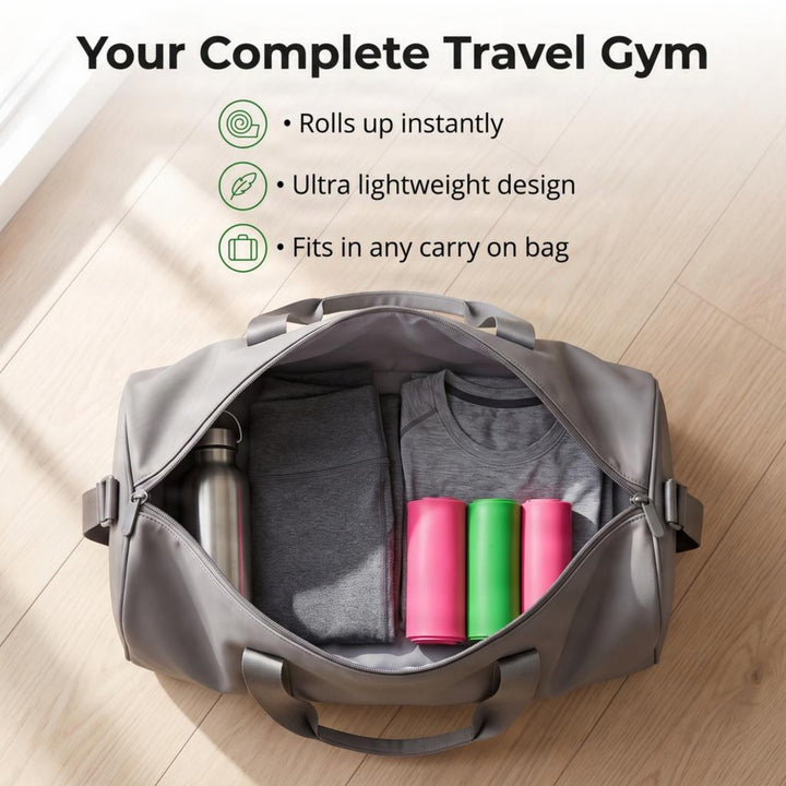 Natural Latex Exercise Resistance Bands Set of 3