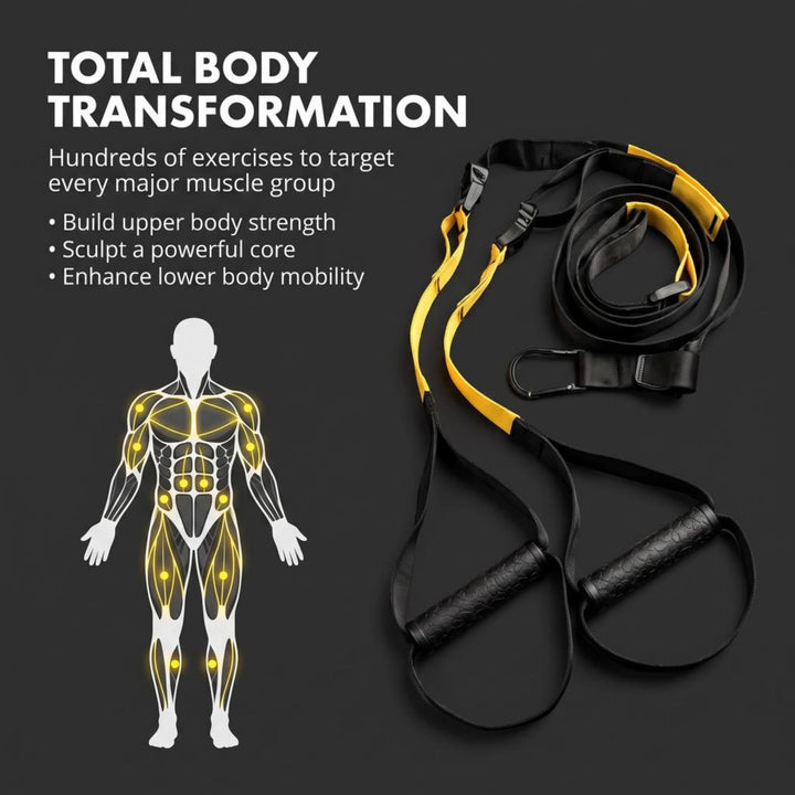 Ultimate Bodyweight Resistance Training Kit - Build Muscle, Burn Fat, Enhance Flexibility