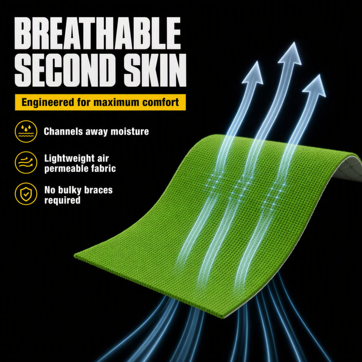 Ultimate Performance Kinesiology Tape: Support, Stabilize, and Recover Best for Athletes and Rehabilitation, 2" x 16ft Green