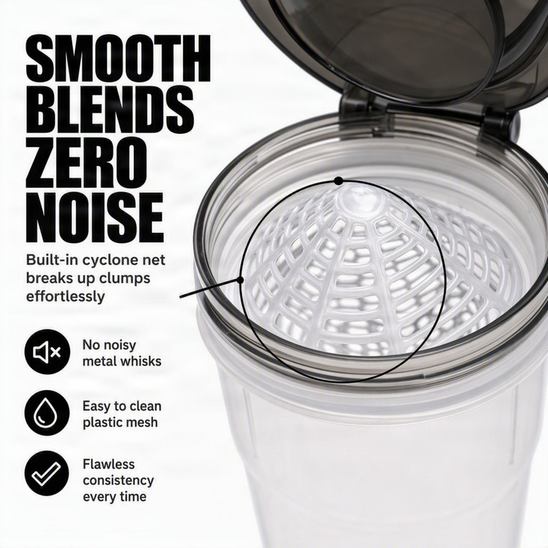 Mini Shaker Glass with Black Cap: Premium Quality Protein Shaker Bottle for Smooth Blends, Leak-Proof Design, Easy to Carry, Ideal for Gym Enthusiasts and Athletes, Versatile Use, Black