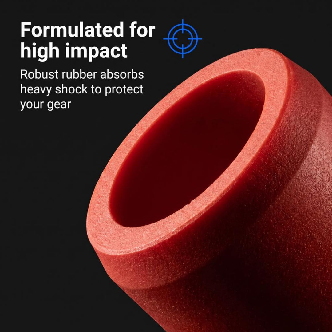 Amber Fight Gear Track and Field Training Throws Rubber Javelin Replacement Tip Red Large, Set of 2